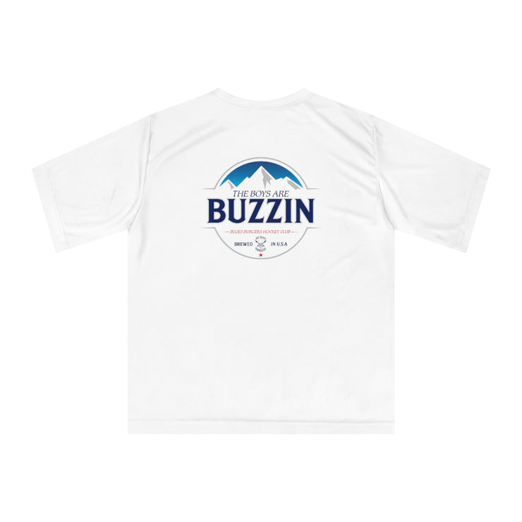 Blues Burgers Buzzin Performance T-shirt